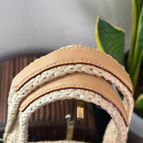 LOUIS VUITTON Summer Shopper Tote MM Natural Woven Raffia w/ Pochette - Picture 7 of 16